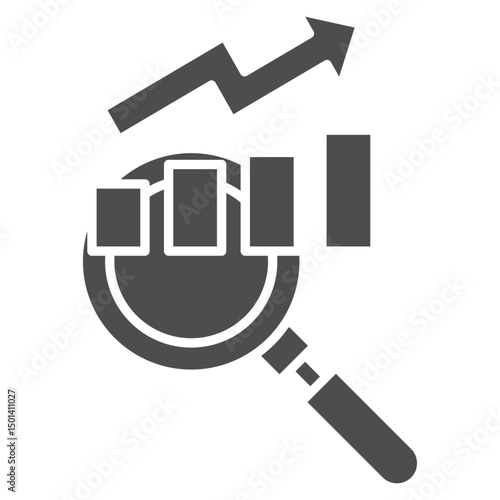 Analysis  Glyph Icon Element For Design