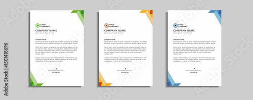 modern corporate letterhead template design