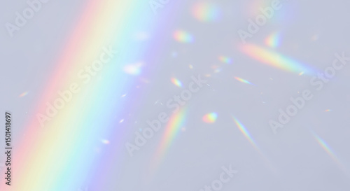 柔らかな光が広がる幻想的なプリズムの輝き