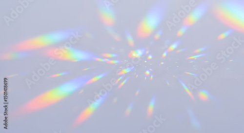 柔らかな光が広がる幻想的なプリズムの輝き