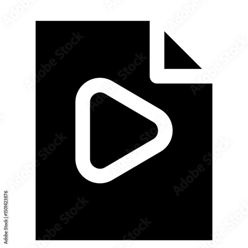 Video File Icon Element For Design