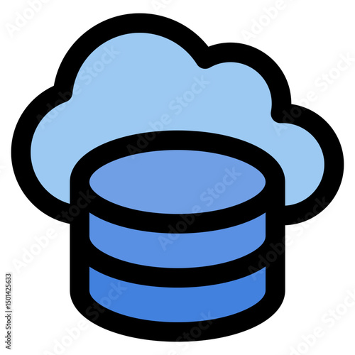 Cloud Storage Icon Element For Design