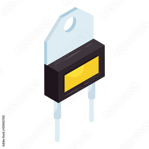 A colored design icon of capacitor 