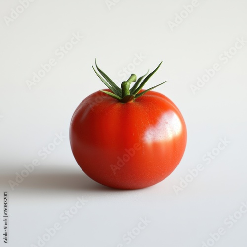 Wallpaper Mural Fresh and Vibrant Red Tomato Isolated on White Background, Perfect for Culinary or Healthy Lifestyle Illustrations Torontodigital.ca