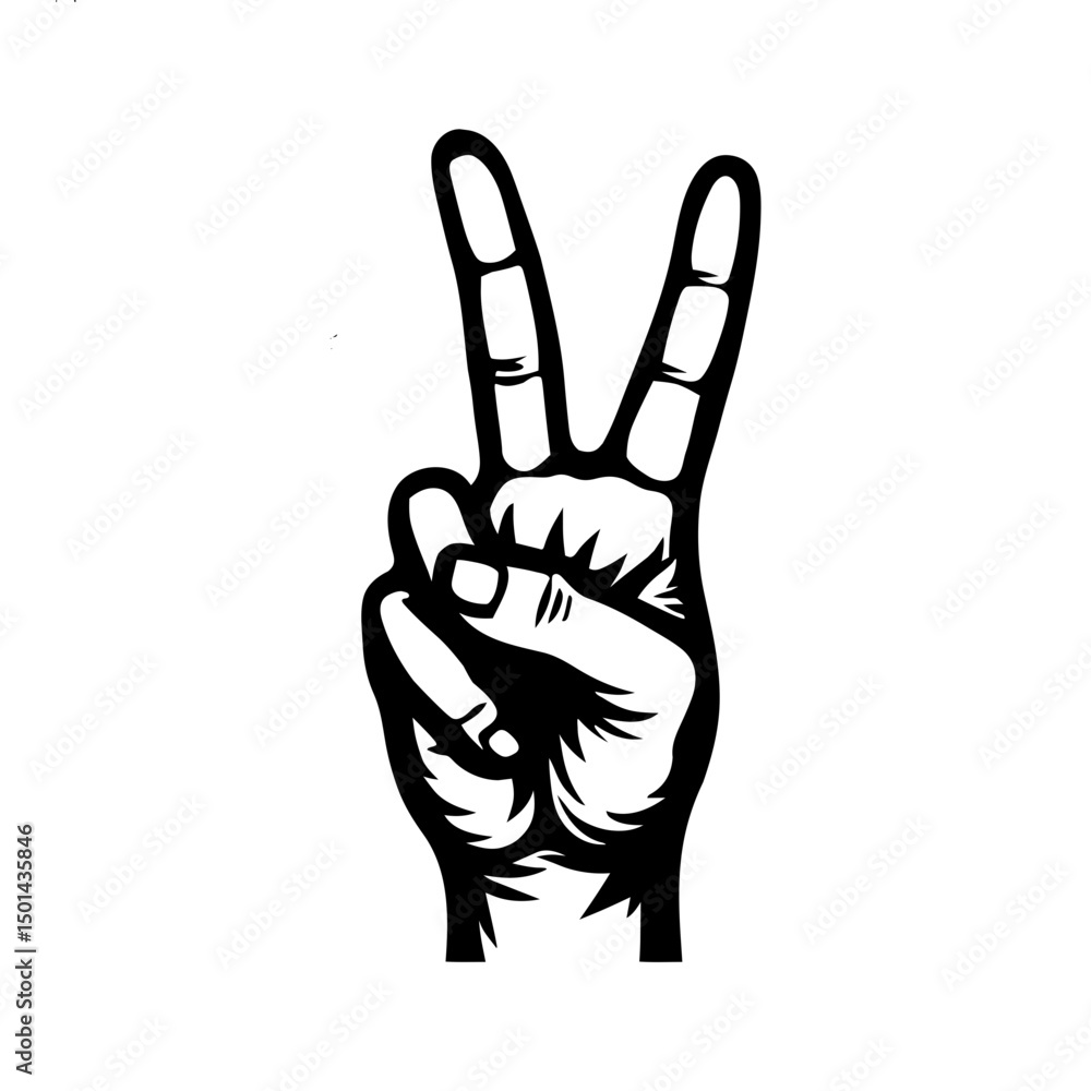 Obraz premium peace sign vector 