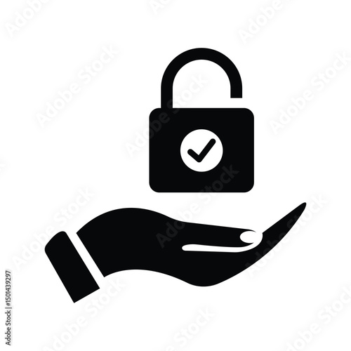 Hand lock icon