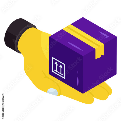 Premium download icon of parcel care