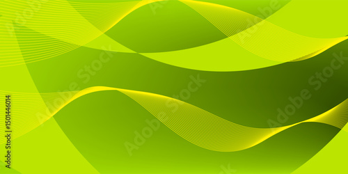 Dynamic Lime Green Gradient with Flowing Curves and Subtle Lines Background offering energy and modern style for vibrant visual impact suitable for designs