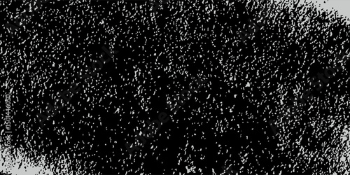 Distressed white grainy texture with dust overlay textured. Grainy noise particles and snow effect on a black background