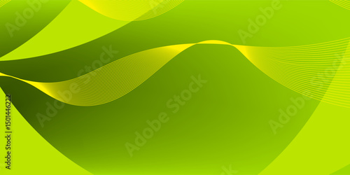 Dynamic Lime Green Gradient with Flowing Curves and Subtle Lines Background offering energy and modern style for vibrant visual impact suitable for designs