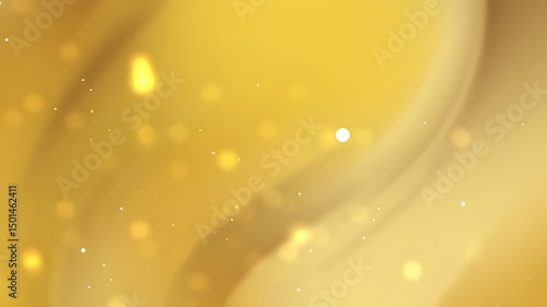 Gold abstract background with soft glowing particles.
