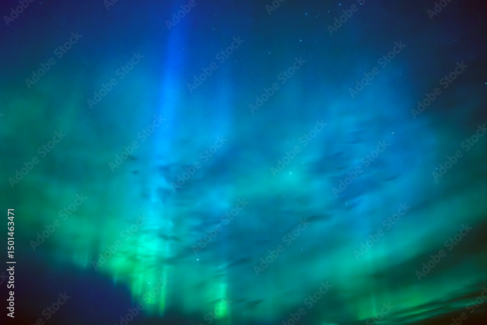 Northern lights. Aurorta borealis nature landscape at night Northern lights. Aurorta borealis nature landscape at night
