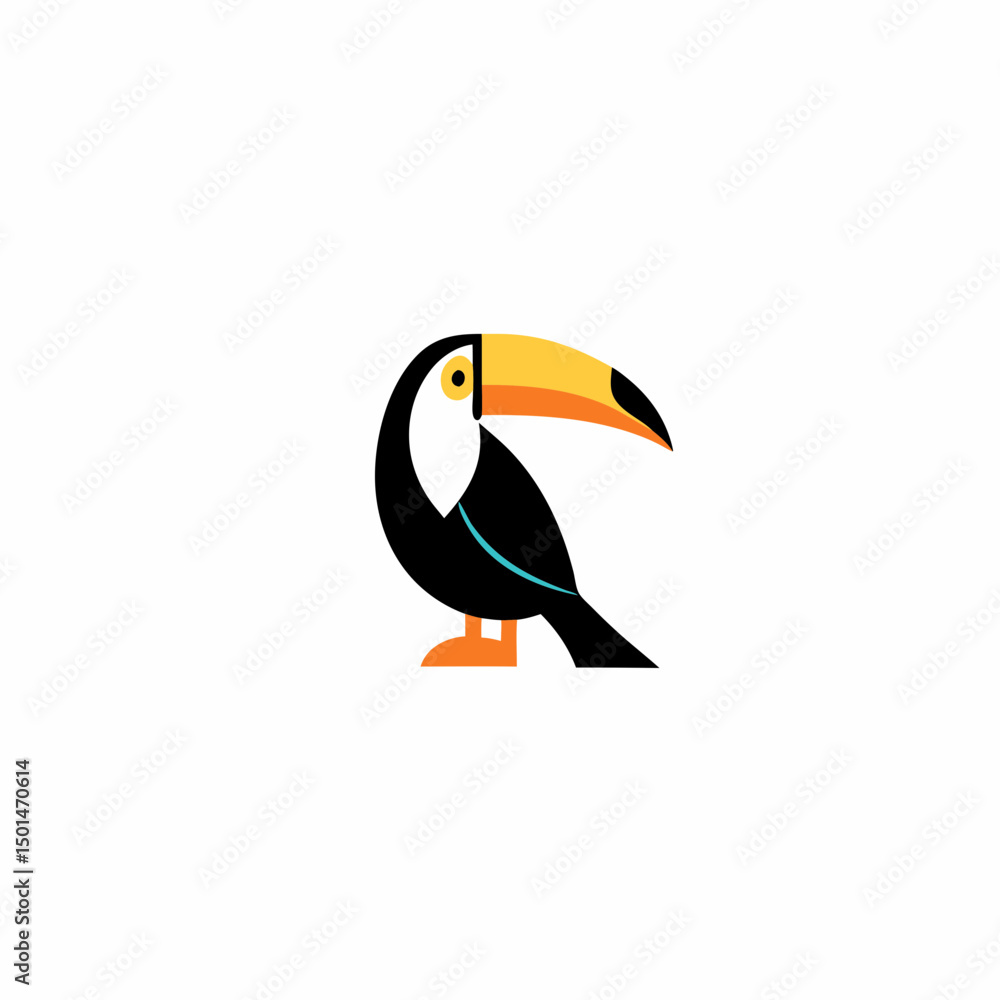 Naklejka premium uncommon bird logo design 