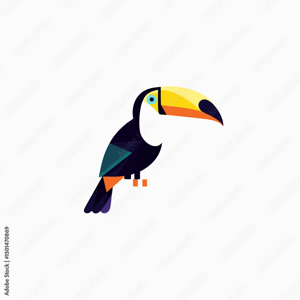 Obraz premium uncommon bird logo design 