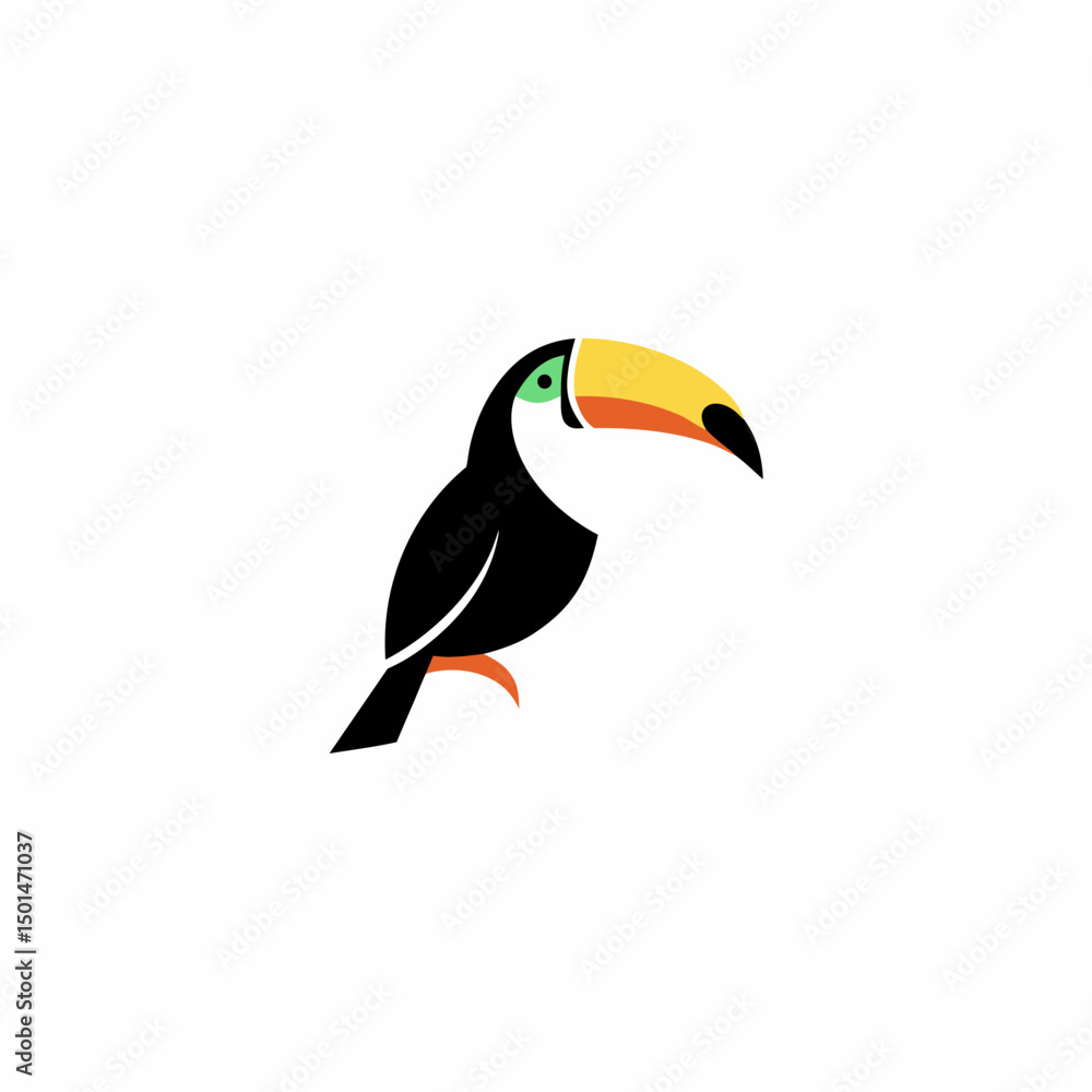 Naklejka premium uncommon bird logo design 