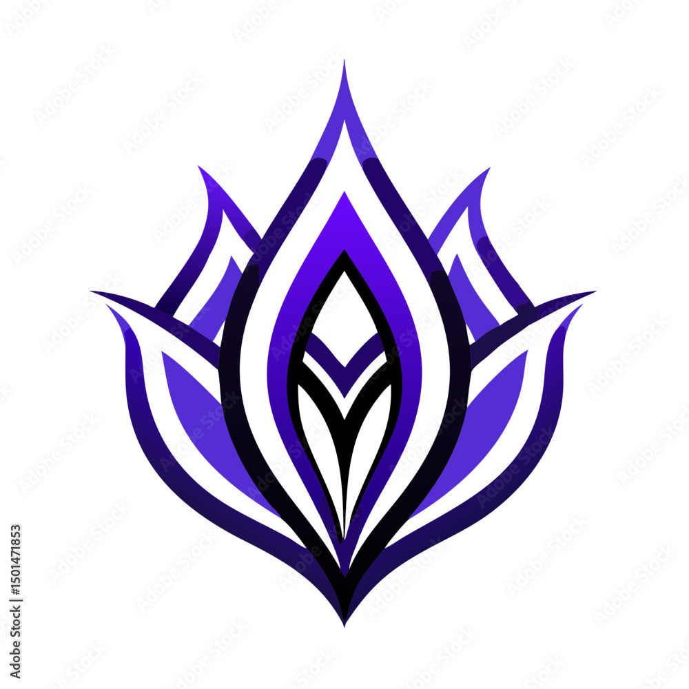 abstract flower logo abstract flower logo