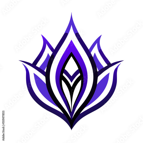 abstract  flower logo 