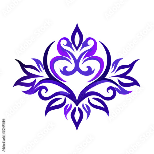 abstract  flower logo 