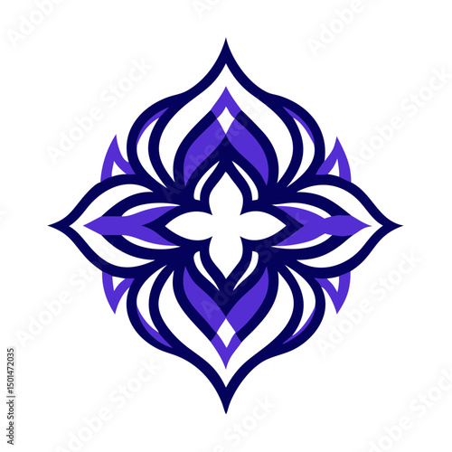 abstract  flower logo 