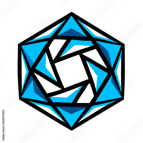 abstract  flower logo 