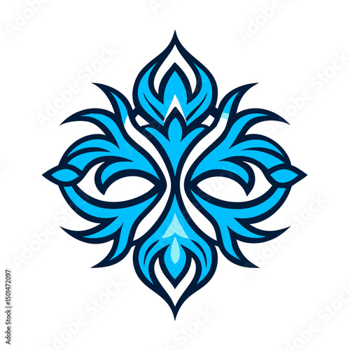 abstract  flower logo 