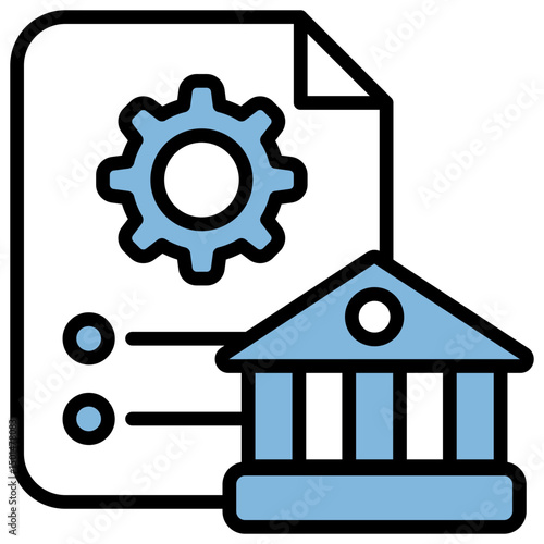 Regulatory Body Blue Black Icon