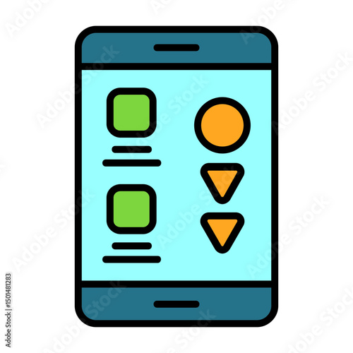 Scrolling Colorful Icon