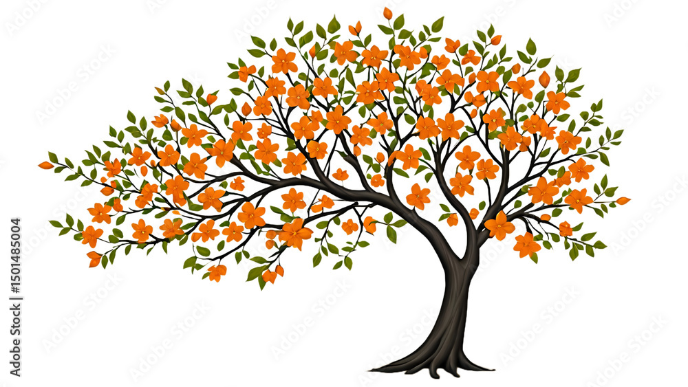 Obraz premium autumn tree vector