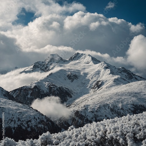 snowy mountain landscape
