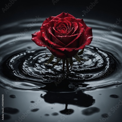 rose and water