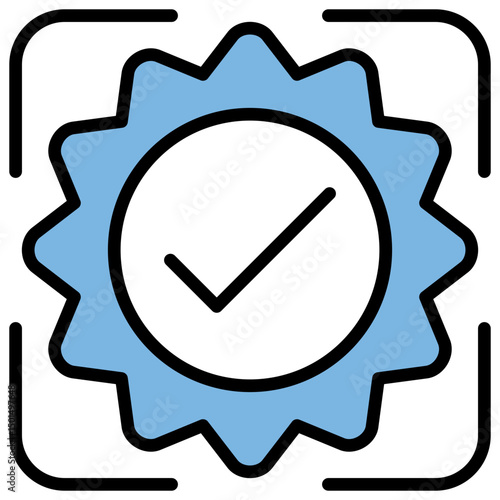 Actual Blue Black Icon