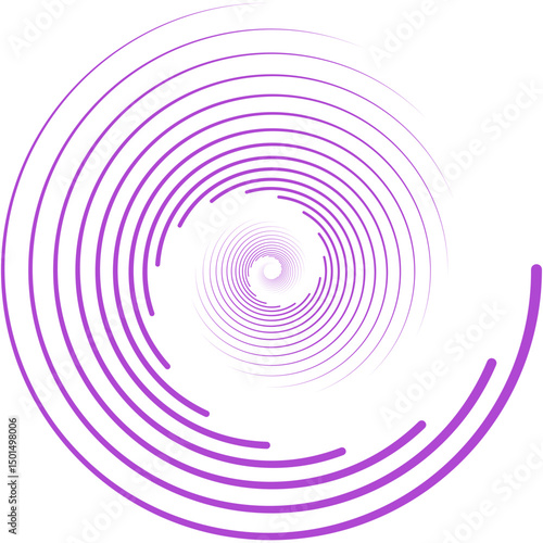 Spiral Geometric line