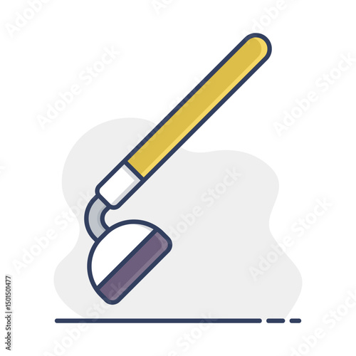 Garden hoe vector isolated icon