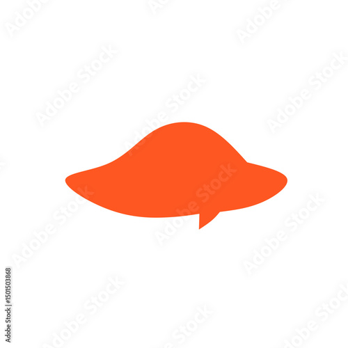 colored blank speech bubble for text, chat, message box. Vector illustration speech balloon with dialog sign communication frame