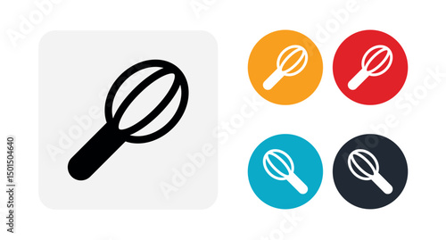 Hand mixer icon for web and mobile