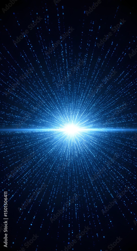 Fototapeta premium Stunning Light Burst Design Abstract Digital Art