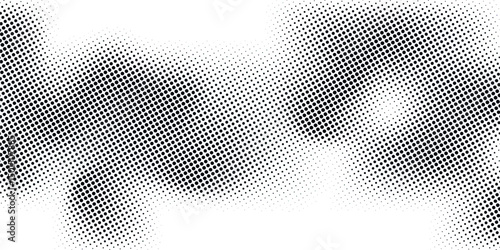 Abstract Halftone noise stipple pointillism background. Grain gradient texture background with dots. Dots. Vector.