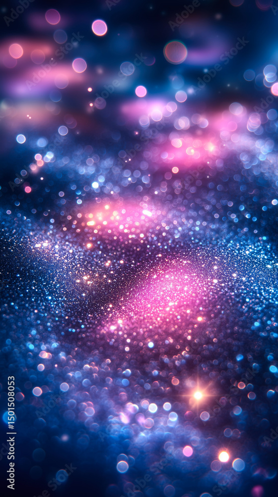 Obraz premium Colorful Sparkling Galaxy Bokeh