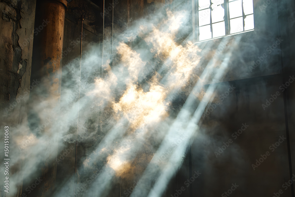 Intense light beam explosion Intense light beam explosion