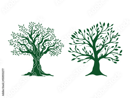 Tree silhouette vector illustration