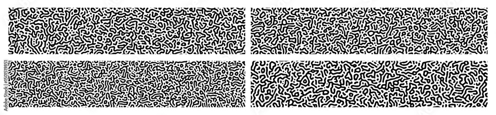 Turing background collection black color abstract style. Nature texture. Ethnic, science, biology, chemistry, biotechnology wallpaper. Vector Eps 10 eps Turing background collection black color abstract style. Nature texture. Ethnic, science, biology, chemistry, biotechnology wallpaper. Vector Eps 10 eps