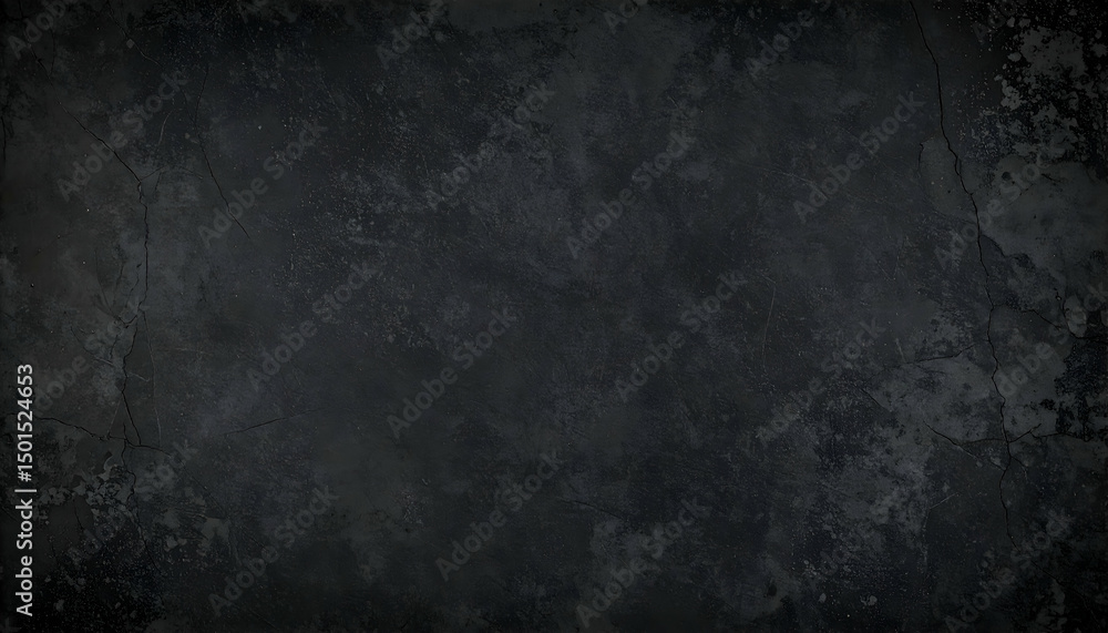Obraz premium Dark Grunge Texture Background with Black Grainy Surface