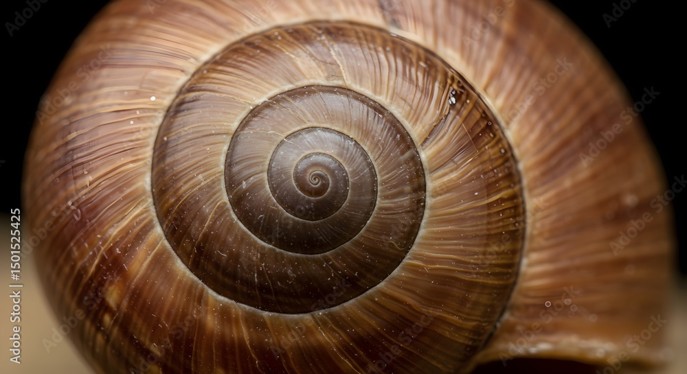 Detailed snail shell close up brown spiral pattern wildlife macro photography Detailed snail shell close up brown spiral pattern wildlife macro photography