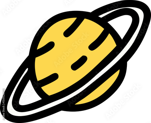 trendy space illustration