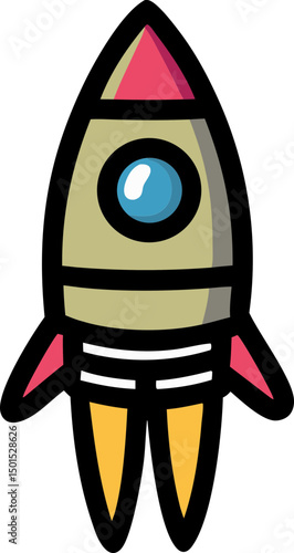trendy space illustration