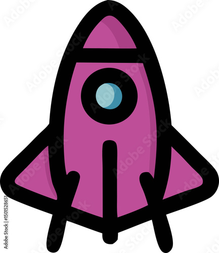 trendy space illustration