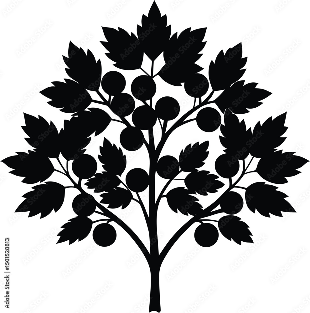 Obraz premium vector tree with leaves
