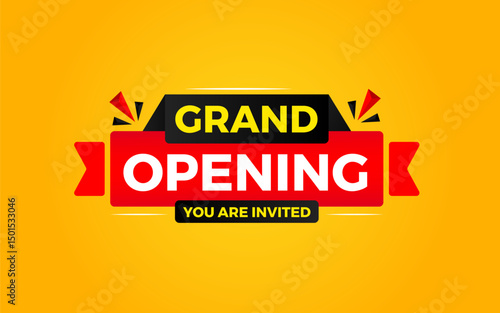 Grand opening sale banner. Grand opening sale banner template for social media, website, business, marketing, and advertising. Grand opening abstract vector design Illustration.