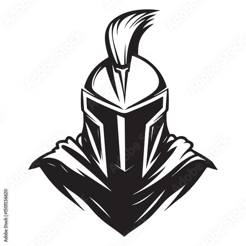 knight helmet  vector image