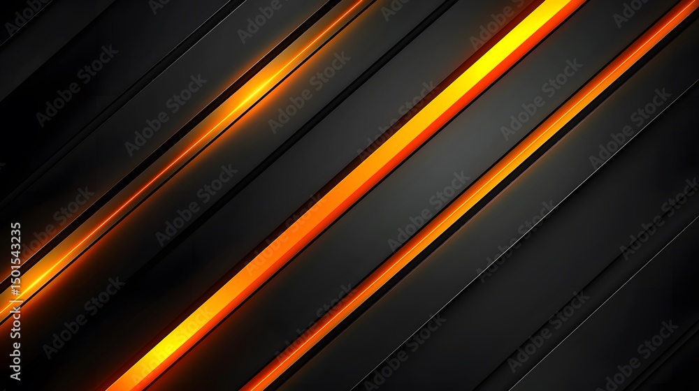 Abstract design with diagonal lines and glowing orange accents. Abstract design with diagonal lines and glowing orange accents.